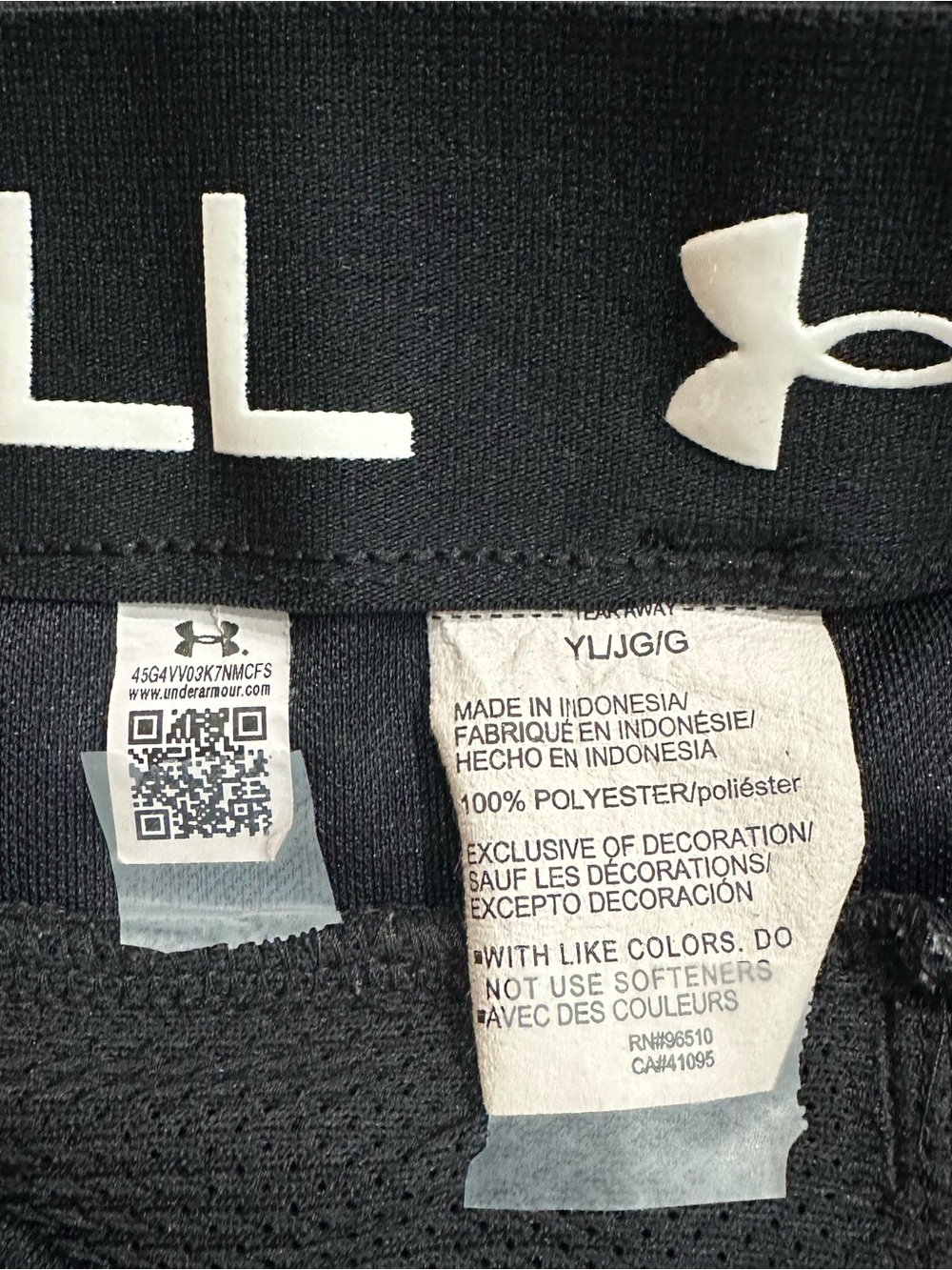 Under Armour Boys YLG Black Baseball Pants Youth Large Belt Loops Athletic - Picture 3 of 6